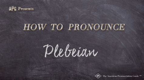 How To Pronounce Plebs - YouTube