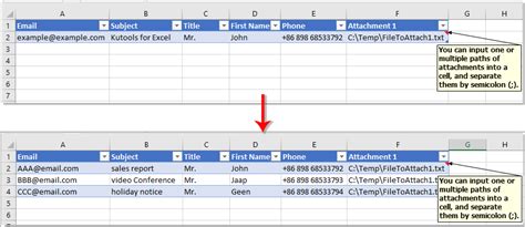 How To Quickly Create Mailing List Template In Excel