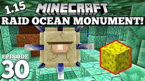 How To Raid an Ocean Monument in Minecraft! EASY! #30