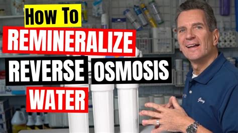 How To Remineralize Your Drinking Water After Reverse Osmosis