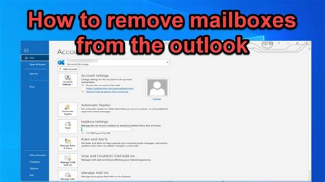 How To Remove A Mailbox On Outlook App