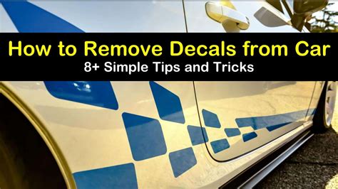 How To Remove Decals From Car