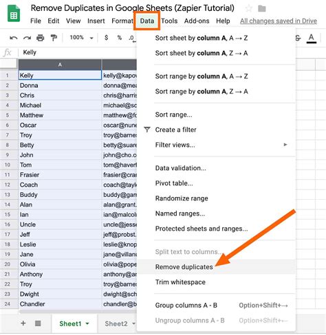 How To Remove Duplicates In Google Sheets