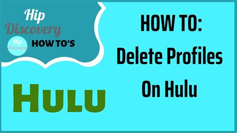 How To Remove Hulu Profiles - YouTube