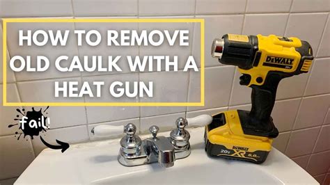 How To Remove Old Caulk With A Heat Gun - YouTube