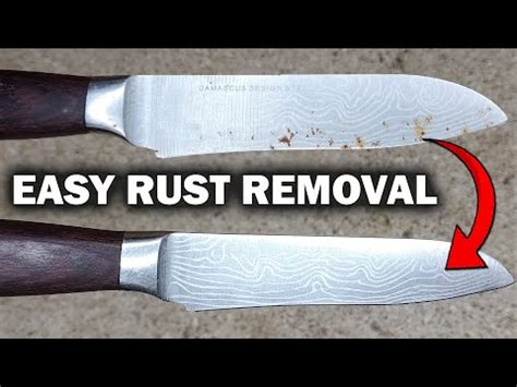 How To Remove Rust Spots on Knives - The Make Your Own Zone