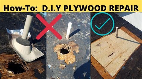 How To Repair Holes In Plywood Roof - BikeHike