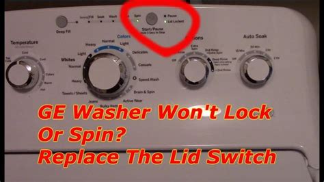 How To Replace A Lid Switch On A GE Washing Machine Heavy and light