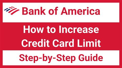 How To Request A Credit Line Increase With Bank of America 