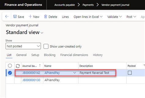 How To Reverse A Payment Journal In D365