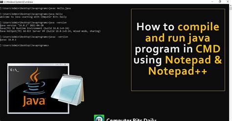 How To Run Java Program In Cmd Using Notepad Javatpoint