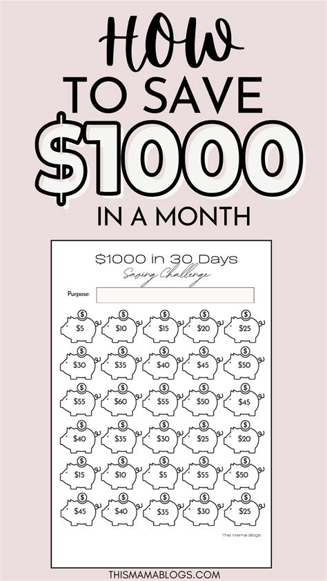 How To Save $1000 a Month Free Money Challenge 