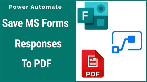 How To Save Microsoft Forms Responses In PDF using Power Automate - YouTube