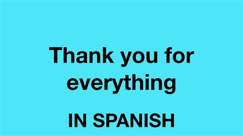 How To Say Fine Thank You In Spanish