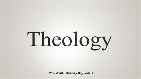 How To Say Theologian - YouTube