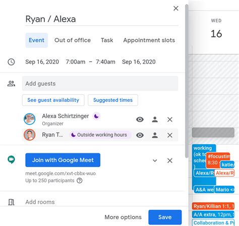 How To Set Outside Working Hours In Google Calendar