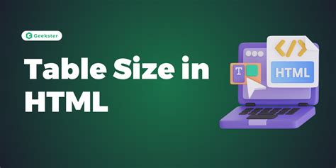 How To Set Table Size In Html How to Set HTML Table Width and Height