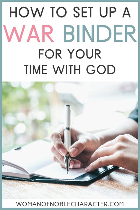 How To Set Up A War Binder For Your Time With God Using My Free Printable