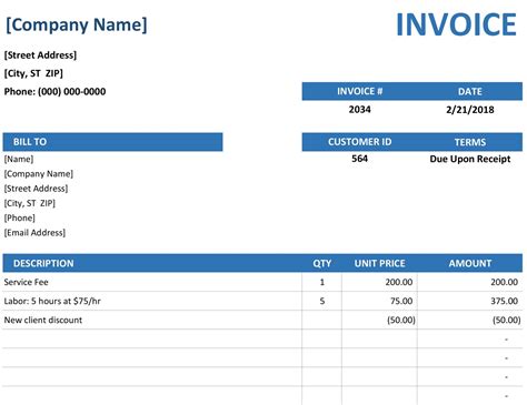 How To Set Up An Invoice Template