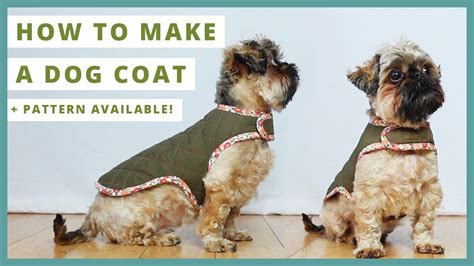 How To Sew A Dog Coat Pattern And Assembly Youtube