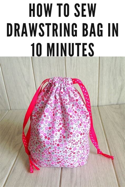 How To Sew A Drawstring Bag