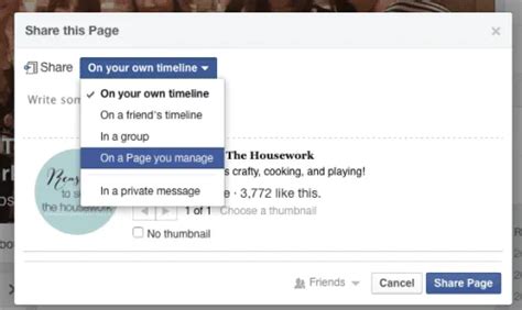 How To Share a Facebook Page Tutorial REASONS TO SKIP THE HOUSEWORK
