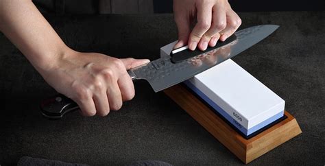 How To Sharpen Knives with a Whetstone - Gourmet Kitchen Design