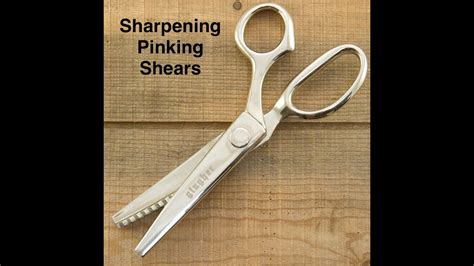 How To Sharpen PInking Shears And Scissors - YouTube