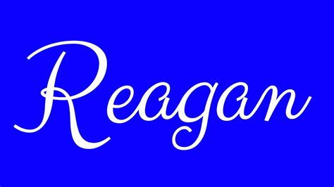 How To Spell Reagan