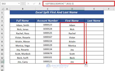How To Split First and Last Name in Excel Sheet How to Split Cells in