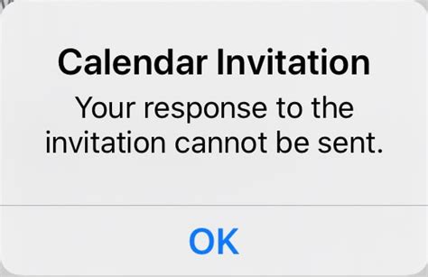 How To Stop Calendar Response Cannot Be Sent