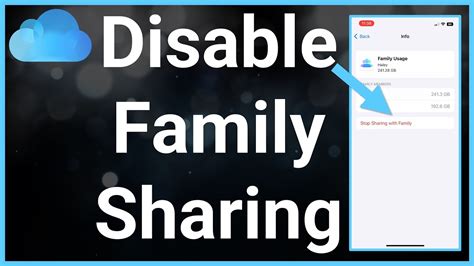 How To Stop Sharing iCloud With Family Member - YouTube