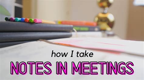 How To Take Notes In A Meeting Go Grow Money Blog