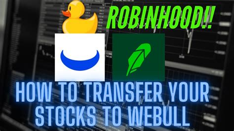 How To Transfer Stocks From Robinhood To WeBull - YouTube