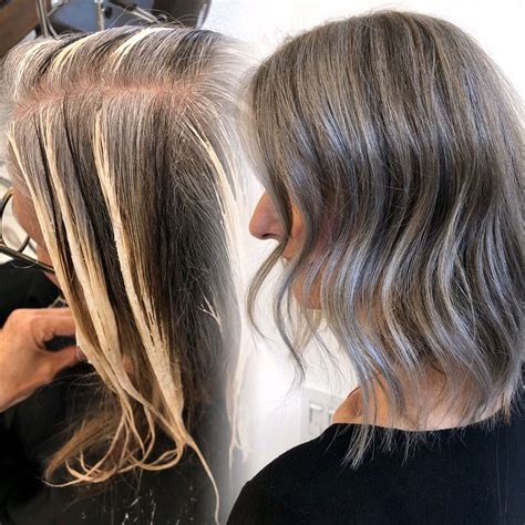 How To Transition To Gray Hair With Lowlights