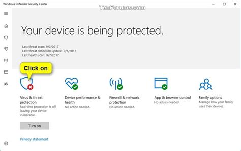 How To Turn On Or Off Windows Defender Real Time Protection In Windows …