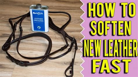 How To Turn Stiff Leather Tack Into Buttery Soft Leather