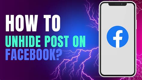 How To Unhide A Post On Facebook - YouTube