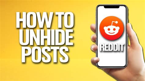 How To Unhide Posts On Reddit Tutorial YouTube