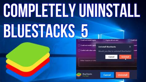 How To Uninstall BlueStack Completely - YouTube