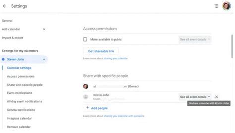 How To Unshare a Google Calendar A StepbyStep Callendo