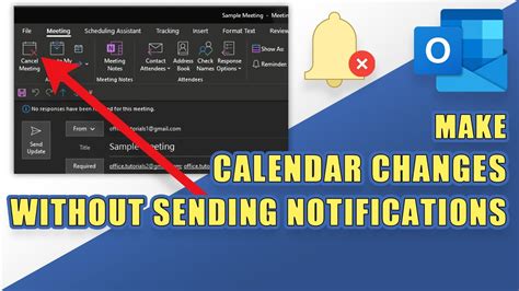 How To Update A Calendar Invite Without Notification