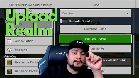 How To Upload A Local World To Minecraft Realms How To Download Your Minecraft Realm Youtube