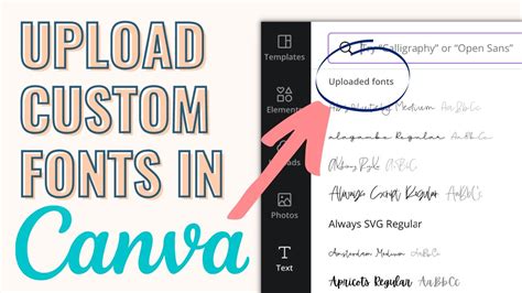 How To Upload And Install Custom Fonts In Canva Canva Tutorial 2022