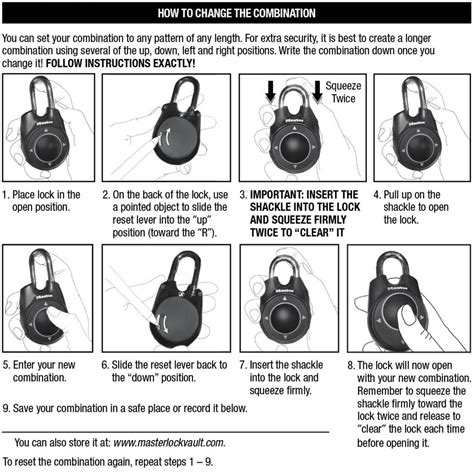 How To Use A Master Lock Combination