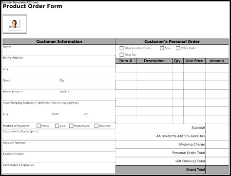 How To Use A Photo Order Form Template In 2023 SampleTemplates