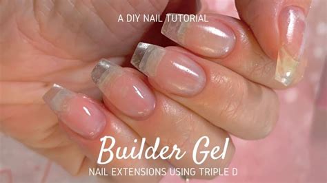 How To Use Builder Gel Under Dip Powder DIY Nail Tutorial Triple D