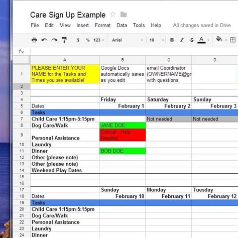How To Use Google Docs for Online SignUp Sheets. Whatever the need for