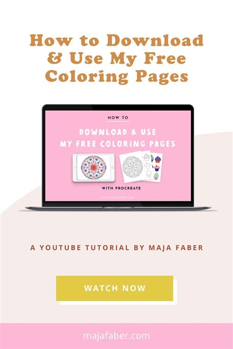 How To Use My Free Coloring Pages Printables Procreate Templates