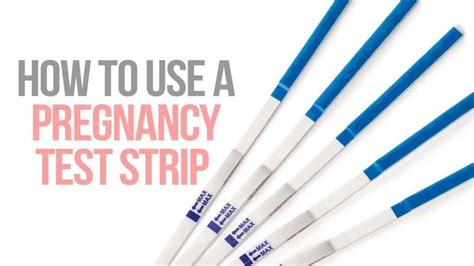 How To Use Pregnancy Test Strip - Thebrownhills